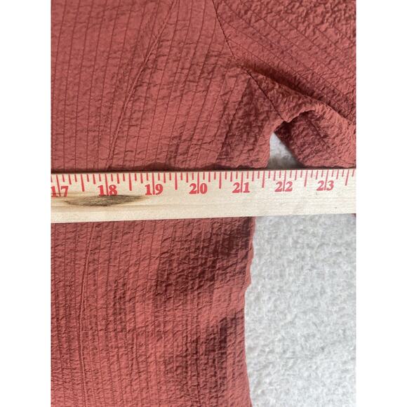 Soft Surroundings Crepe Tunic Womens Large Plein Air Button Down Long Sleeve - Picture 6 of 15